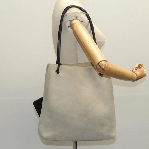 GUCCI Shoulder Bag Suede Beige 101341 Auth 96679 - Picture 3 of 16